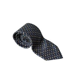 Vineyard Vines Blue and Gold Patterned Tie